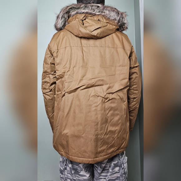 MENS Columbia Leif Trail Parka LARGE BROWN DELTA - Picture 7 of 16